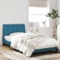vidaXL Estructura de cama con luces LED terciopelo azul 100x200 cm vidaXL Estructura de cama con luces LED terciopelo azul 100x200 cm