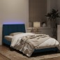 vidaXL Estructura de cama con luces LED terciopelo azul 100x200 cm vidaXL Estructura de cama con luces LED terciopelo azul 100x200 cm