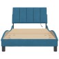 vidaXL Estructura de cama con luces LED terciopelo azul 100x200 cm vidaXL Estructura de cama con luces LED terciopelo azul 100x200 cm