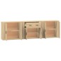 vidaXL Aparadores 3 piezas madera contrachapada color roble sonoma vidaXL Aparadores 3 piezas madera contrachapada color roble sonoma