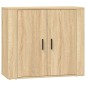 vidaXL Aparadores 3 piezas madera contrachapada color roble sonoma vidaXL Aparadores 3 piezas madera contrachapada color roble sonoma