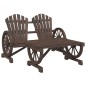 vidaXL Juego de muebles de jardín 2 piezas madera maciza de abeto vidaXL Juego de muebles de jardín 2 piezas madera maciza de abeto