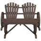vidaXL Juego de muebles de jardín 2 piezas madera maciza de abeto vidaXL Juego de muebles de jardín 2 piezas madera maciza de abeto