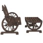 vidaXL Juego de muebles de jardín 2 piezas madera maciza de abeto vidaXL Juego de muebles de jardín 2 piezas madera maciza de abeto