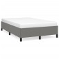 vidaXL Estructura de cama tela gris oscuro 120x190 cm