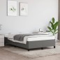 vidaXL Estructura de cama tela gris oscuro 120x190 cm