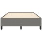 vidaXL Estructura de cama tela gris oscuro 120x190 cm