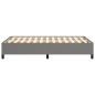 vidaXL Estructura de cama tela gris oscuro 120x190 cm