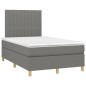 vidaXL Cama box spring con colchón y LED tela marrón oscuro 120x190 cm vidaXL Cama box spring con colchón y LED tela marrón oscuro 120x190 cm