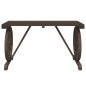 vidaXL Juego de comedor de jardín 5 piezas madera maciza de abeto