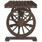 vidaXL Juego de comedor de jardín 5 piezas madera maciza de abeto