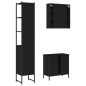 vidaXL Set de muebles de baño 3 piezas madera contrachapada negro vidaXL Set de muebles de baño 3 piezas madera contrachapada negro