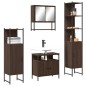 vidaXL Set de muebles baño 4 pzas madera contrachapada roble marrón vidaXL Set de muebles baño 4 pzas madera contrachapada roble marrón