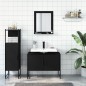 vidaXL Set de muebles de baño 3 piezas madera contrachapada negro vidaXL Set de muebles de baño 3 piezas madera contrachapada negro