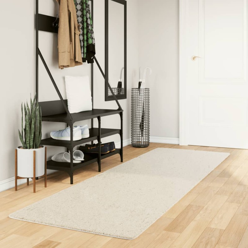 vidaXL Alfombra de pelo corto OVIEDO beige 80x250 cm vidaXL Alfombra de pelo corto OVIEDO beige 80x250 cm