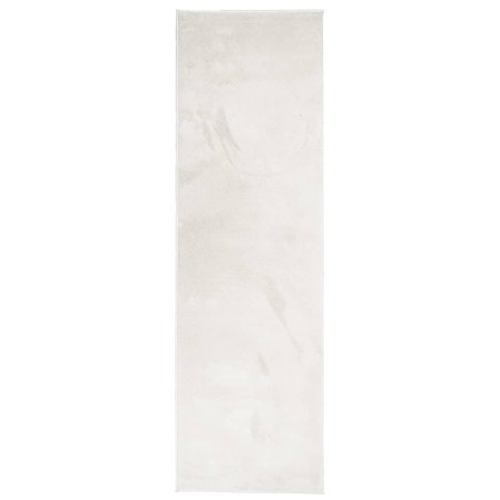 vidaXL Alfombra de pelo corto OVIEDO beige 80x250 cm