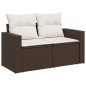 vidaXL Set de sofás de jardín 10 pzas y cojines ratán sintético marrón vidaXL Set de sofás de jardín 10 pzas y cojines ratán sintético marrón