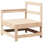 vidaXL Juego de muebles de jardín 7 piezas madera maciza de pino