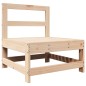 vidaXL Juego de muebles de jardín 7 piezas madera maciza de pino