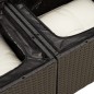 vidaXL Set de comedor de jardín 7 pzas y cojines ratán sintético negro vidaXL Set de comedor de jardín 7 pzas y cojines ratán sintético negro