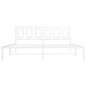 vidaXL Estructura de cama de metal con cabecero blanco 180x200 cm