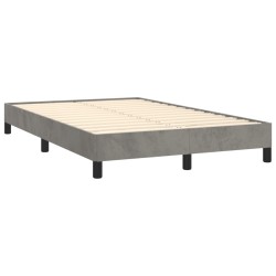 vidaXL Estructura de cama terciopelo gris claro 120x190 cm