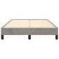 vidaXL Estructura de cama terciopelo gris claro 120x190 cm vidaXL Estructura de cama terciopelo gris claro 120x190 cm