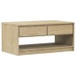 vidaXL Mesa de centro SAUDA madera maciza pino color roble 99x55x45 cm vidaXL Mesa de centro SAUDA madera maciza pino color roble 99x55x45 cm