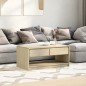 vidaXL Mesa de centro SAUDA madera maciza pino color roble 99x55x45 cm vidaXL Mesa de centro SAUDA madera maciza pino color roble 99x55x45 cm