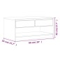 vidaXL Mesa de centro SAUDA madera maciza pino color roble 99x55x45 cm vidaXL Mesa de centro SAUDA madera maciza pino color roble 99x55x45 cm