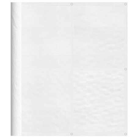 vidaXL Pantalla de balcón 100% poliéster Oxford blanco 120x700 cm