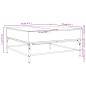 vidaXL Mesa de centro madera de ingeniería y metal negro 95x95x45 cm vidaXL Mesa de centro madera de ingeniería y metal negro 95x95x45 cm