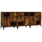 vidaXL Aparadores 3 uds madera contrachapada roble ahumado 60x35x70 cm vidaXL Aparadores 3 uds madera contrachapada roble ahumado 60x35x70 cm