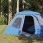 vidaXL Tienda de campaña 6 personas tela opaca impermeable azul vidaXL Tienda de campaña 6 personas tela opaca impermeable azul