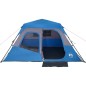 vidaXL Tienda de campaña 6 personas tela opaca impermeable azul vidaXL Tienda de campaña 6 personas tela opaca impermeable azul