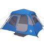 vidaXL Tienda de campaña 6 personas tela opaca impermeable azul vidaXL Tienda de campaña 6 personas tela opaca impermeable azul