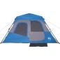 vidaXL Tienda de campaña 6 personas tela opaca impermeable azul vidaXL Tienda de campaña 6 personas tela opaca impermeable azul