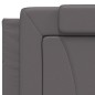 vidaXL Estructura cama con luces LED cuero sintético gris 200x200 cm vidaXL Estructura cama con luces LED cuero sintético gris 200x200 cm