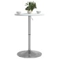 vidaXL Mesa alta de bar madera ingeniería y acero blanca 50x50x90 cm vidaXL Mesa alta de bar madera ingeniería y acero blanca 50x50x90 cm