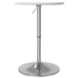 vidaXL Mesa alta de bar madera ingeniería y acero blanca 50x50x90 cm vidaXL Mesa alta de bar madera ingeniería y acero blanca 50x50x90 cm