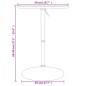 vidaXL Mesa alta de bar madera ingeniería y acero blanca 50x50x90 cm vidaXL Mesa alta de bar madera ingeniería y acero blanca 50x50x90 cm