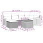 vidaXL Set de comedor de jardín 7 pzas y cojines ratán sintético negro vidaXL Set de comedor de jardín 7 pzas y cojines ratán sintético negro