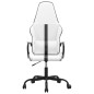 vidaXL Silla gaming cuero sintético blanco y negro vidaXL Silla gaming cuero sintético blanco y negro