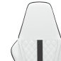 vidaXL Silla gaming cuero sintético blanco y negro vidaXL Silla gaming cuero sintético blanco y negro