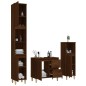 vidaXL Set de muebles de baño 3 pzas madera contrachapada roble marrón vidaXL Set de muebles de baño 3 pzas madera contrachapada roble marrón