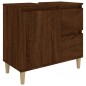 vidaXL Set de muebles de baño 3 pzas madera contrachapada roble marrón vidaXL Set de muebles de baño 3 pzas madera contrachapada roble marrón