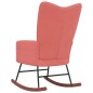 vidaXL Silla mecedora de terciopelo rosa vidaXL Silla mecedora de terciopelo rosa