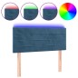 vidaXL Cabecero con LED de terciopelo azul 100x5x78/88 cm vidaXL Cabecero con LED de terciopelo azul 100x5x78/88 cm