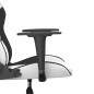 vidaXL Silla gaming cuero sintético blanco y negro vidaXL Silla gaming cuero sintético blanco y negro