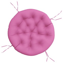 vidaXL Cojín redondo tela Oxford rosa Ø 100x11 cm